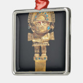 Tumi oder zeremonielles Messer in Form Ornament Aus Metall (Links)