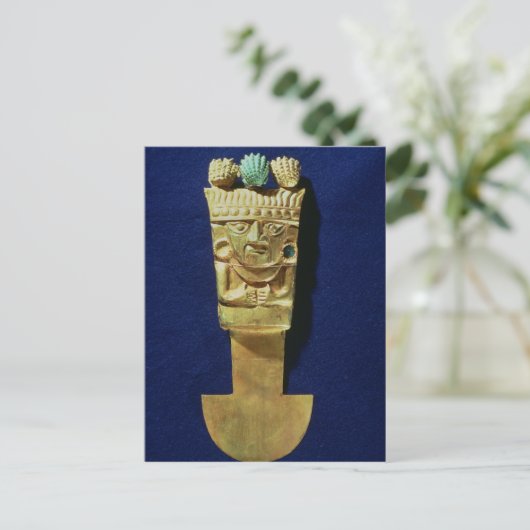 Tumi oder zeremonielles Messer in Form Postkarte (Stehend Vorderseite)