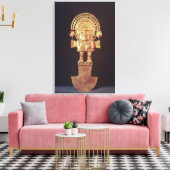 Tumi oder zeremonielles Messer in Form von Naylamp Leinwanddruck (Insitu (Wohnzimmer))