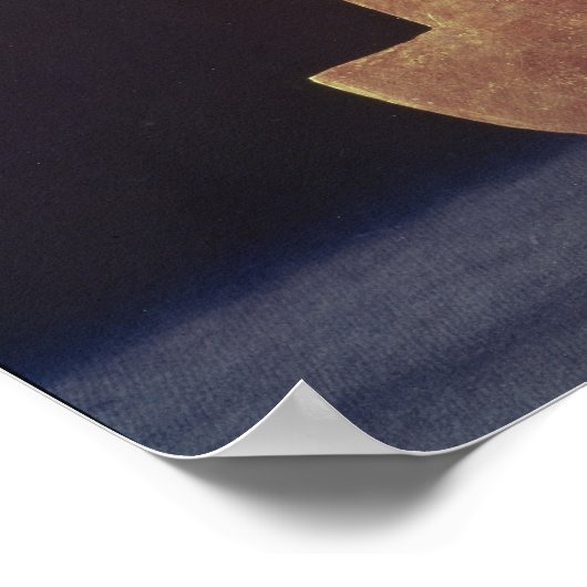 Tumi oder zeremonielles Messer in Form von Naylamp Poster (Ecke)