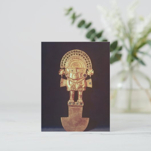 Tumi oder zeremonielles Messer in Form von Naylamp Postkarte (Stehend Vorderseite)