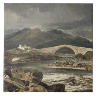 Tummel Bridge, Perthshire, c.1801-03 (Öl auf der  Fliese