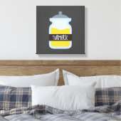 Tummergelbes Gewürz Leinwanddruck (Insitu (Schlafzimmer))