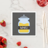 Tummergelbes Gewürz Serviette (Beispiel)