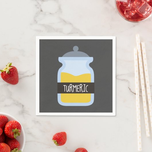 Tummergelbes Gewürz Serviette (Beispiel)