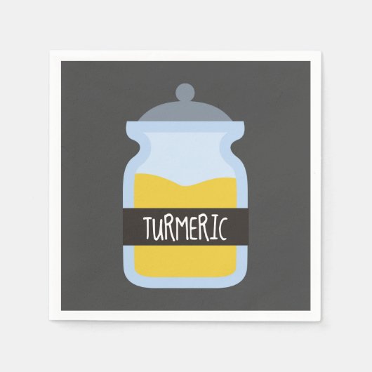 Tummergelbes Gewürz Serviette (Vorderseite)