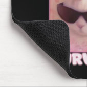 Tummy Ache Survivor Cat Funny Mousepad (Ecke)