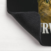 Tummy Ache Survivor Cat Meme Funny Kitten Geschenk Mousepad (Ecke)