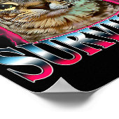 Tummy Ache Survivor Cat Meme Funny Saying Cats Ani Poster (Ecke)