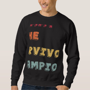 Tummy Ache Überlebender Champion Vintage Abgenutzt Sweatshirt