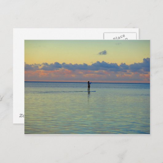 Tumon Bay Paddle Boarding Postkarte (Vorne/Hinten)