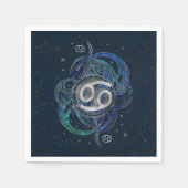 Tumor Zodiac Sign Water Element Serviette (Vorderseite)