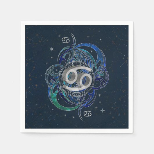 Tumor Zodiac Sign Water Element Serviette (Vorderseite)