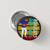 Tumorache Survivor Button (Vorne & Hinten)