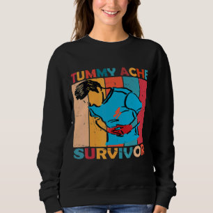 Tumorache Survivor Stomach Ache Vintag für Vater Sweatshirt