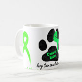 Tumorbites Hunde Krebs Lymphom Bewusstsein Kaffeetasse (Vorderseite Links)