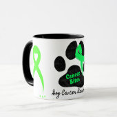 Tumorbites Hunde Krebs Lymphom Bewusstsein Tasse (Vorderseite Links)