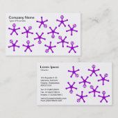 Tumoren - Lila Visitenkarte (Vorne/Hinten)