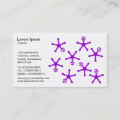 Tumoren - Lila Visitenkarte (Rückseite)