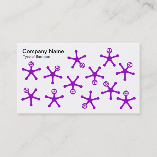 Tumoren - Lila Visitenkarte (Vorderseite)
