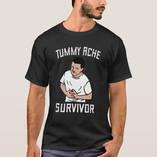 Tumorschmerzüberleben Magenschmerzen Ache Tummy Ac T-Shirt (Vorderseite)
