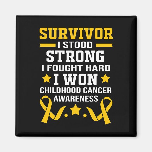 Tumorüberleben bei Kindern 1 Magnet (Vorne)