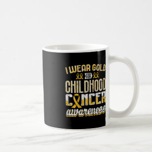 Tumorüberlebung im Kindesalter I Trage Gold Awaren Kaffeetasse