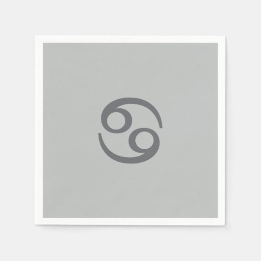 Tumorzodiac - blassgrau serviette (Vorderseite)