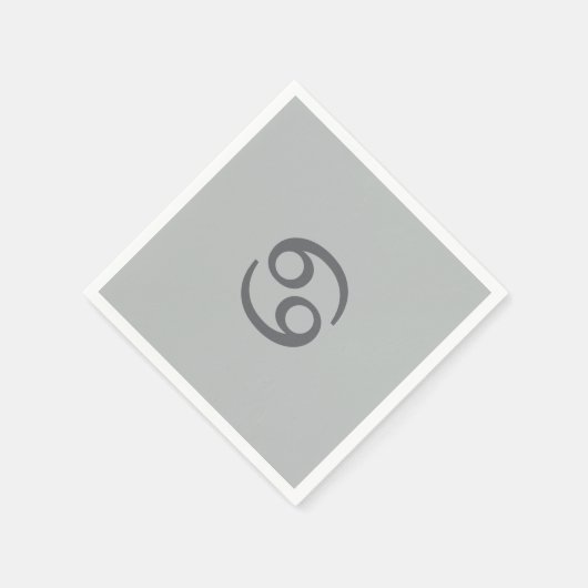 Tumorzodiac - blassgrau serviette (Ecke)