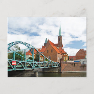 Tumski Bridge Wroclaw, Polen Postkarte