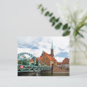 Tumski Bridge Wroclaw, Polen Postkarte (Stehend Vorderseite)