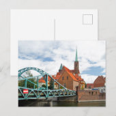 Tumski Bridge Wroclaw, Polen Postkarte (Vorne/Hinten)