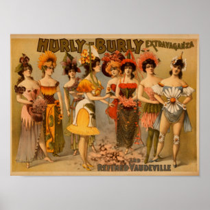 Tumult Trubel Extravaganza und raffiniertes Vaudev Poster