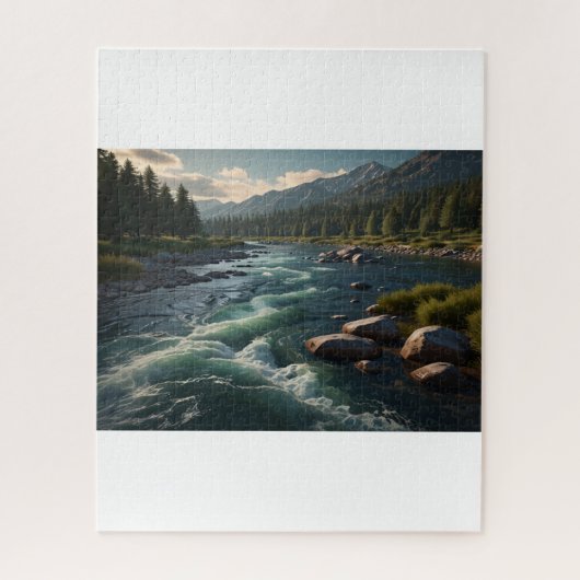 Tumultualer Fluss 3D Puzzle (Vertikal)