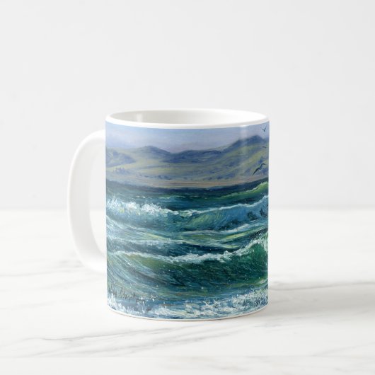 "Tumultuous Waves" Kaffeetasse (Vorderseite Links)