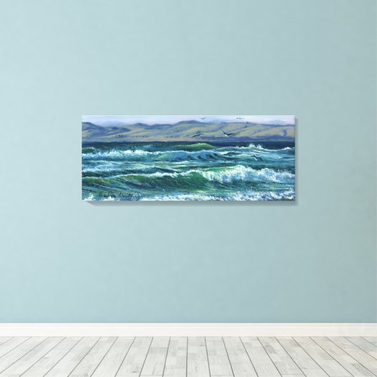 "Tumultuous Waves" Leinwanddruck (Insitu (Holzboden))