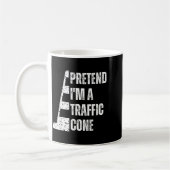 Tun Als Wäre Ich Ein Verkehrszeichen Lustiges Faul Kaffeetasse (Links)