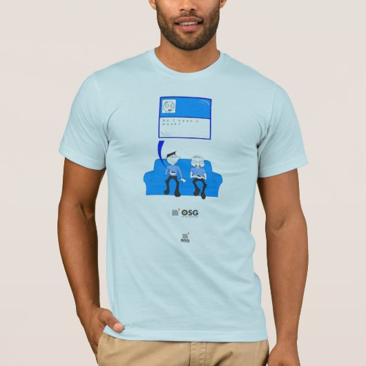 Tun i-Text zu viel? T-Shirt (Vorderseite)