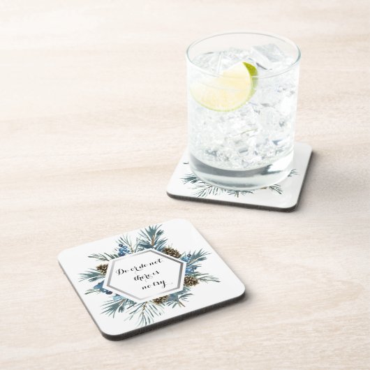 Tun oder nicht, es gibt keinen Versuch Getränkeuntersetzer (Rechte Seite)