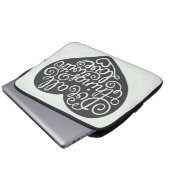 Tun Sie alle Sachen mit Liebe Laptopschutzhülle (Vorne Knopf)