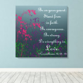 Tun Sie alles in der Bibel der Liebe, in Versöhnun Leinwanddruck (Insitu (Holzboden))