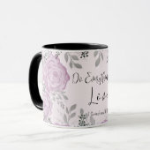 Tun Sie alles in der Liebe Christliche Schrift Tasse (Vorderseite Links)