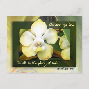 Tun Sie alles in die Herrlichkeit Gottes Postkarte