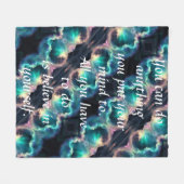 Tun Sie alles, was Fleece Blanket (Vorderseite (Horizontal))