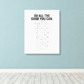 Tun Sie alles, was Sie können, John Wesley zitiert Leinwanddruck (Insitu (Holzboden))