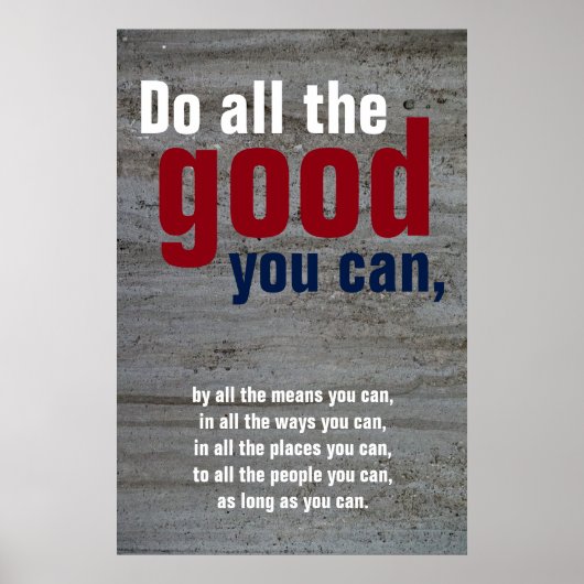 Tun Sie alles, was Sie Motivierend können Zitat Wa Poster (Vorne)