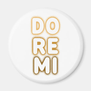 Tun Sie bezüglich musikalischer Skala MI Magnet