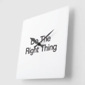 Tun Sie das Richtige Quadratische Wanduhr (Winkel)