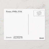 "Tun Sie die Arbeit, die er hinter sich verlassen  Postkarte (Rückseite)