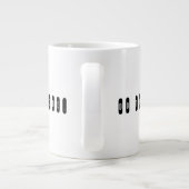 Tun Sie die Arbeit, wird Gott geben. Jumbo-Tasse (Rückseite)